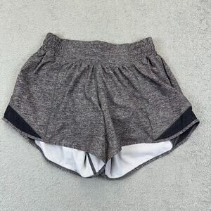 Lululemon Hotty Hot Low Rise Short 4” Womens Size 4 Gray Running Lined